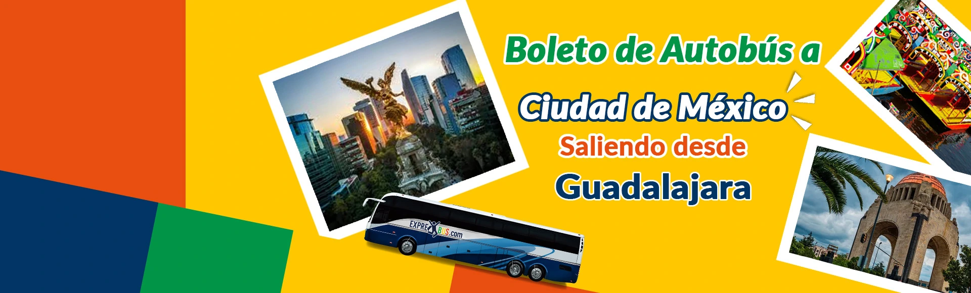 Autobús Exprebus viajando de Guadalajara hacia Sucursal Politécnico CDMX