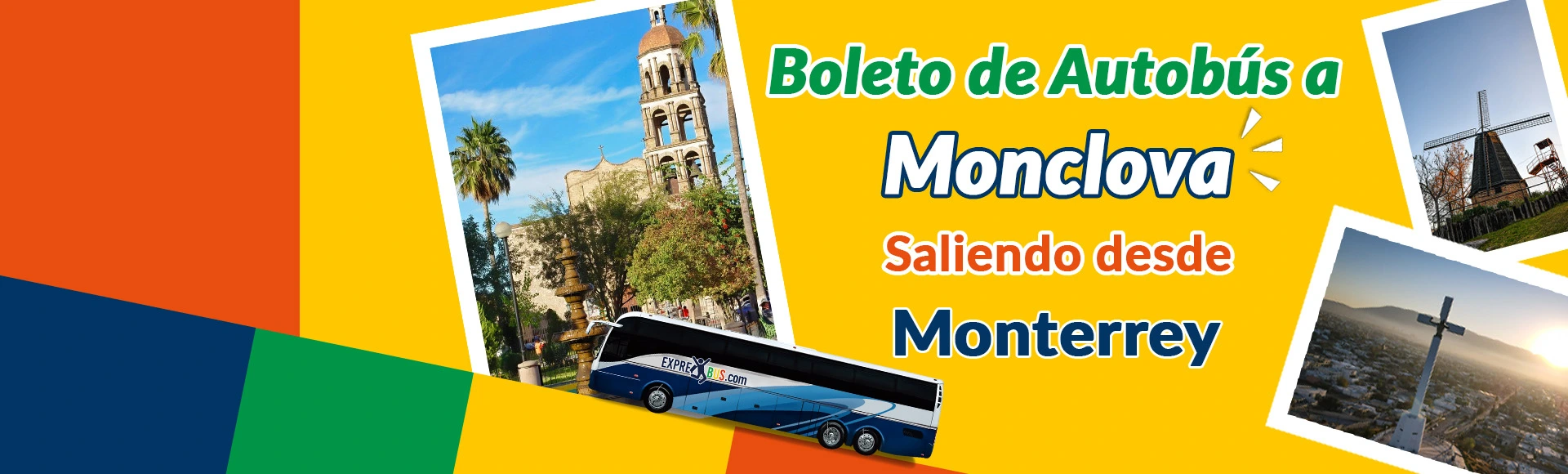 Autobús Exprebus viajando de Monterrey hacia Monclova