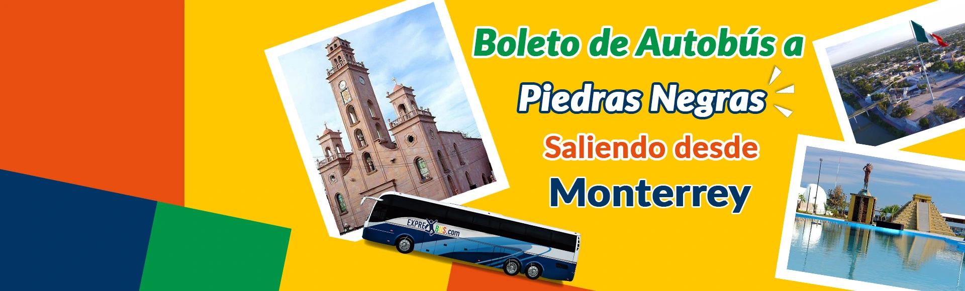 Autobús Exprebus viajando de Monterrey hacia Piedras Negras