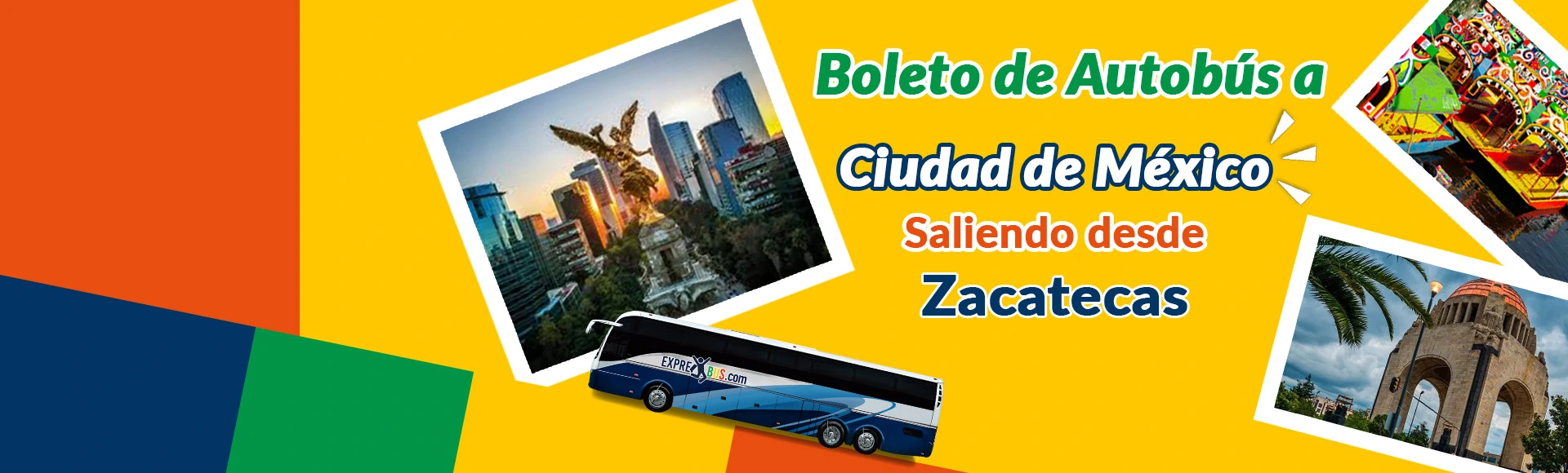 Autobús Exprebus viajando de Zacatecas hacia Sucursal Politécnico CDMX