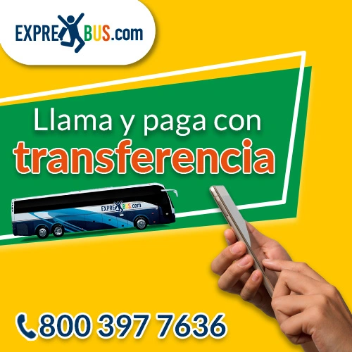 boleto de autobus exprebus y la comarca paga con transferencia